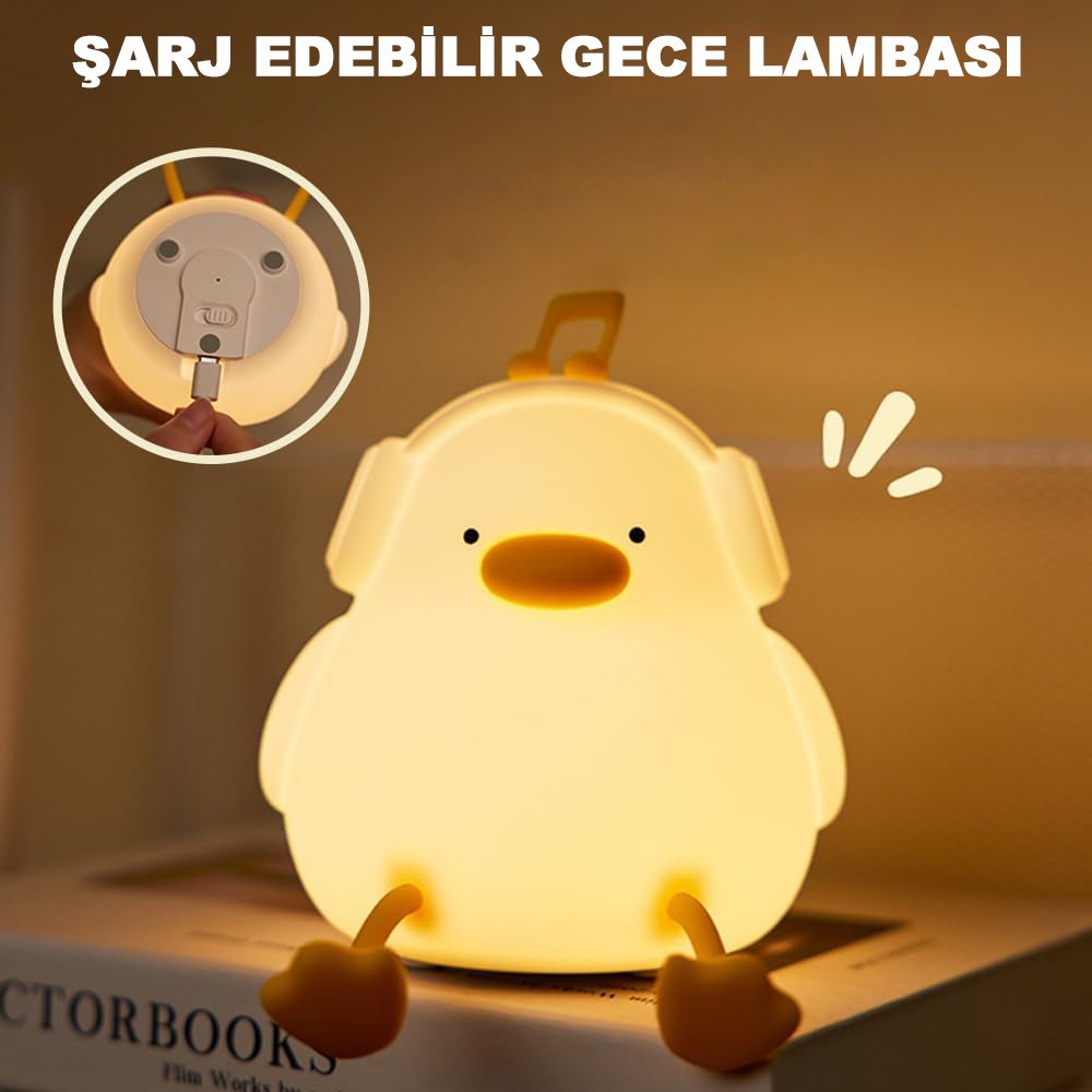 Gece Lambası Figürlü Gece Lambası Dokunmatik Gece Lambası Zamanlayıcılı Gece Lambası Çocuklar Için Gece Lambası Şarjlı Gece Lambası Başucu Lambası Kitap Okuma Lambası