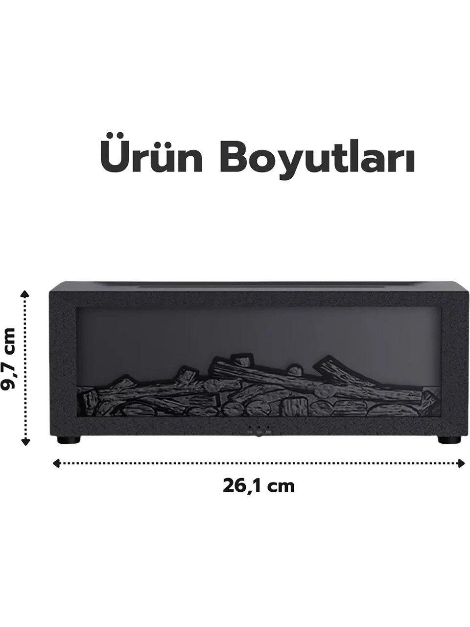 Şömine Hava Nemlendirici Uzaktan Kumandalı Hava Nemlendirici 7 Renk Şömine Aroma Difüzör Aroma Terapi Cihazı Buhar Makinesi
