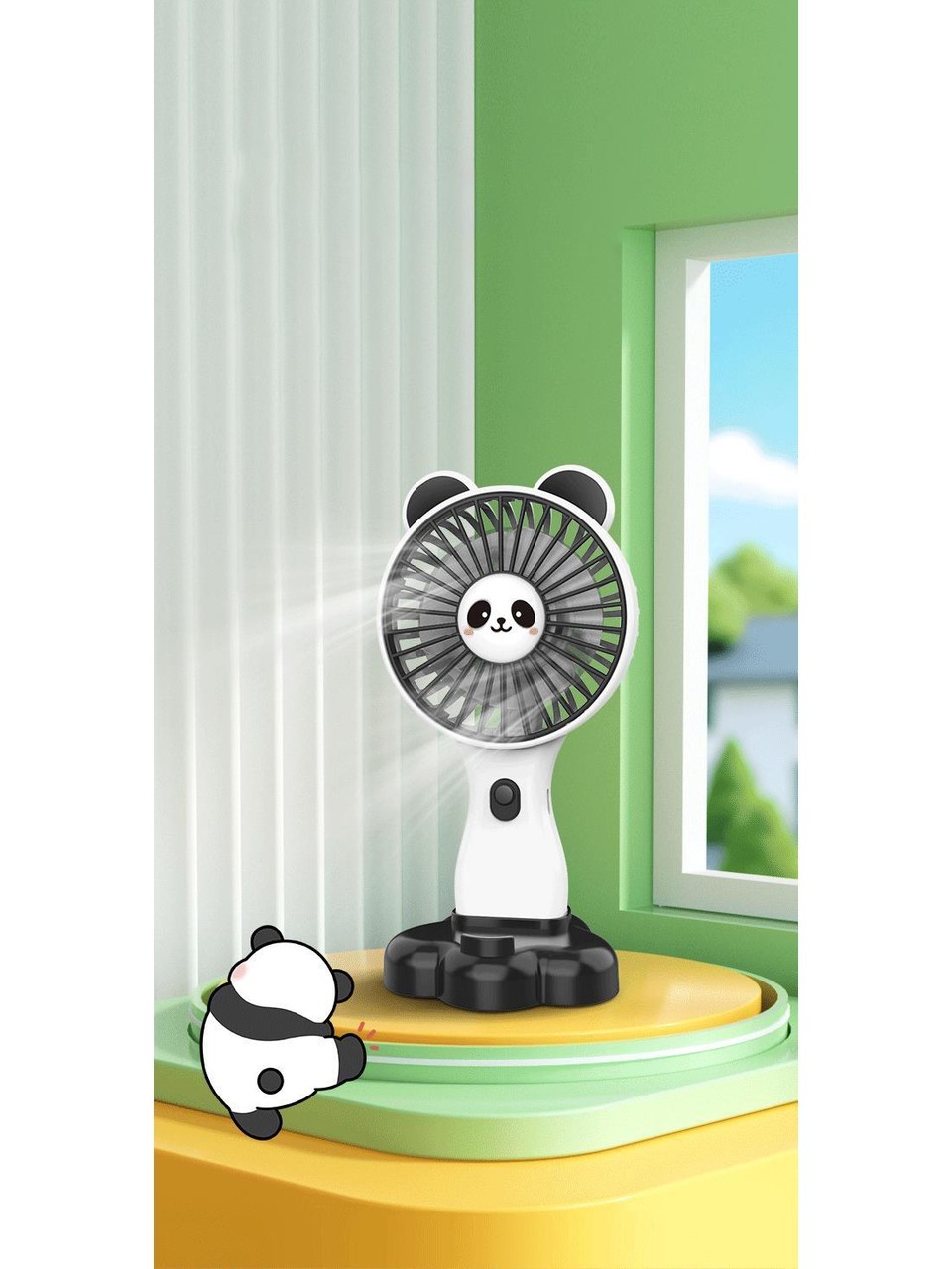 Mini El Fanı Hayvan Figürlü Vantilatör Süper Güçlü Mini Fan Klima Fan