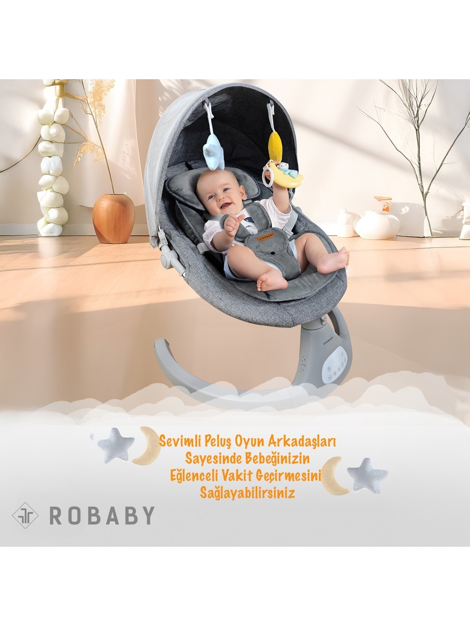 Otomatik Sallanan Ana Kucağı Elektrikli Ana Kucağı Sallanan Bebek Ana Kucağı Otomatik Ana Kucağı