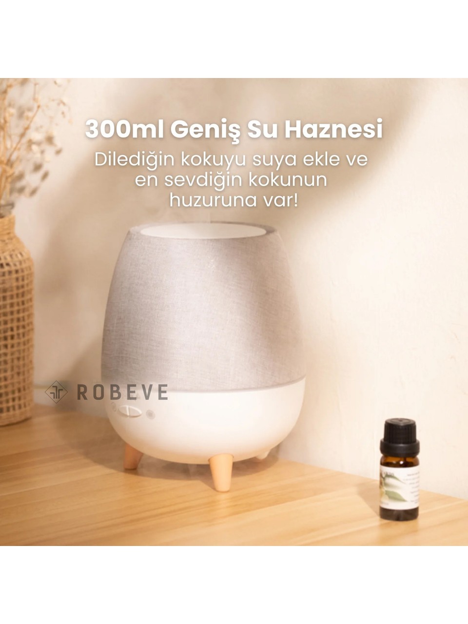SL300 Hava Nemlendirici Buhar Makinesi Aroma Difüzörü Aromaterapi Cihazı Rgb Gece Lambası Işıklı Hava Nemlendirici Uzaktan Kumandalı Buhar Makinesi