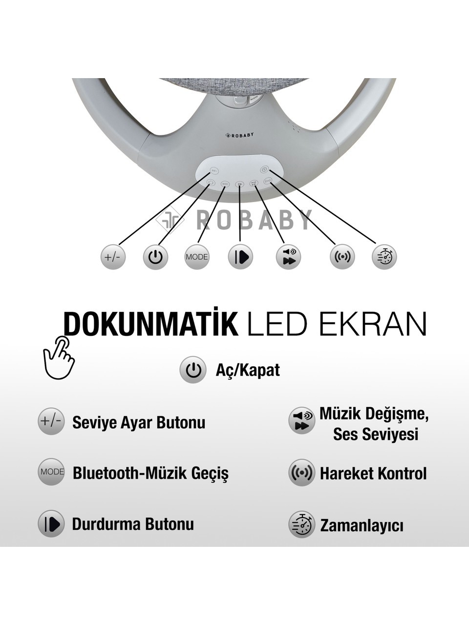 Otomatik Sallanan Ana Kucağı Elektrikli Ana Kucağı Sallanan Bebek Ana Kucağı Otomatik Ana Kucağı