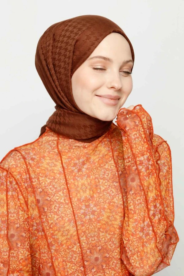 ÇİKOLATA KAHVE KAZAYAĞI DESEN ŞAL