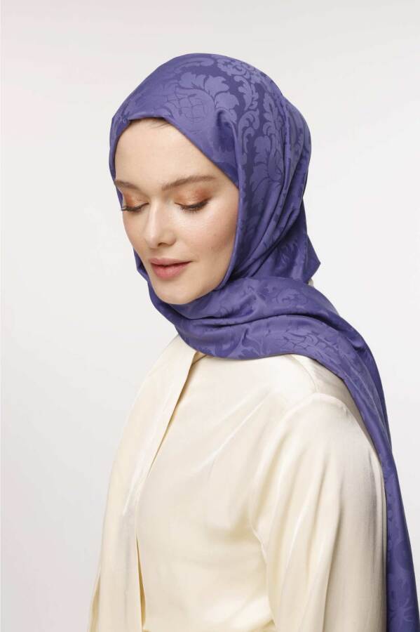 Brokar Desen Şal / Erguvan