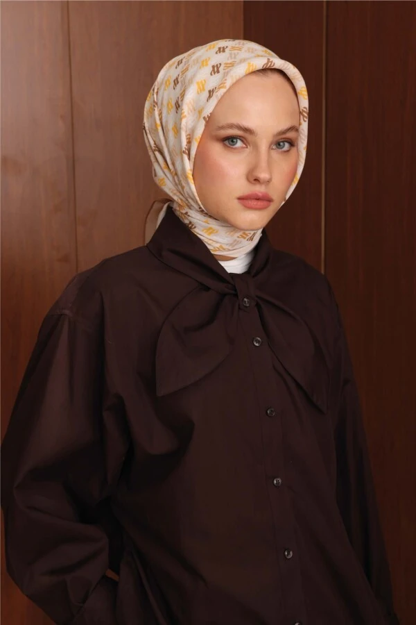 Floş Viskon Eşarp / Buğday