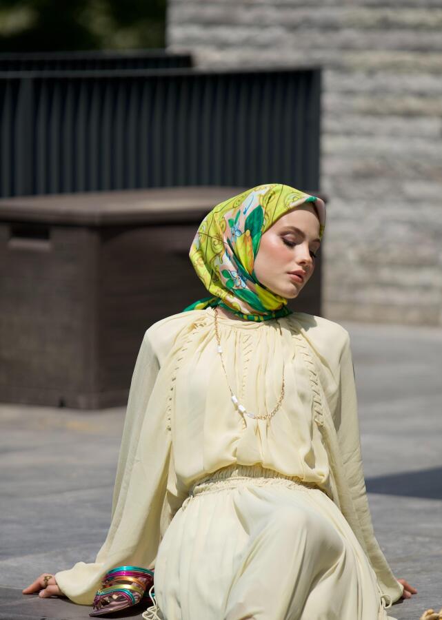 Dolce Limone Desen Eşarp