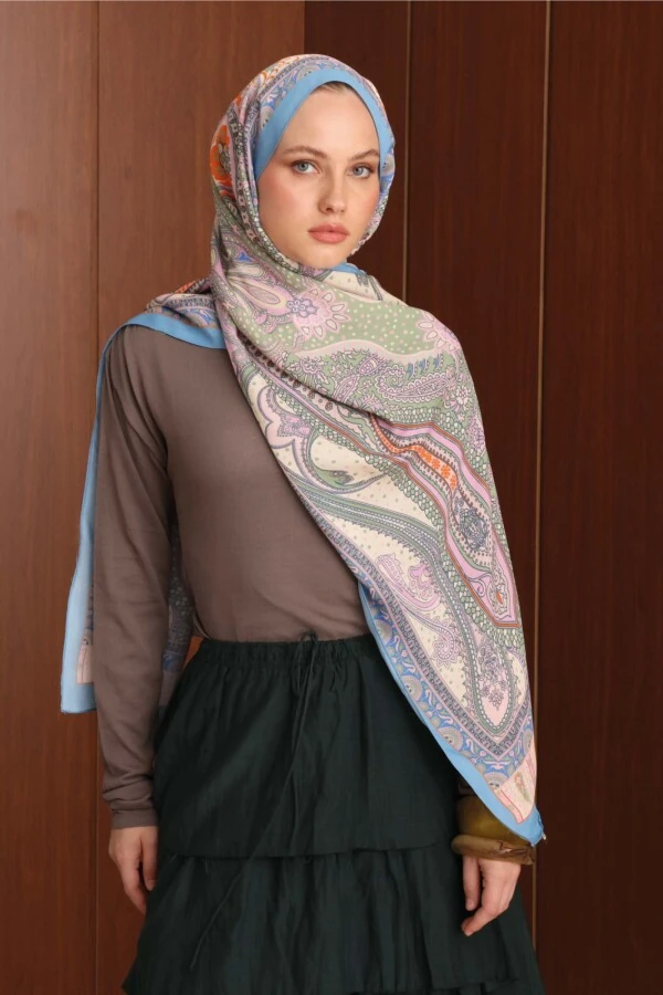 Merlot Floş Viskon Şal