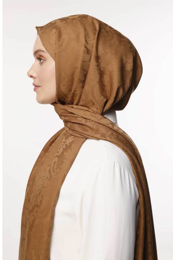 Brokar Desen Şal / Tütün Kahvesi