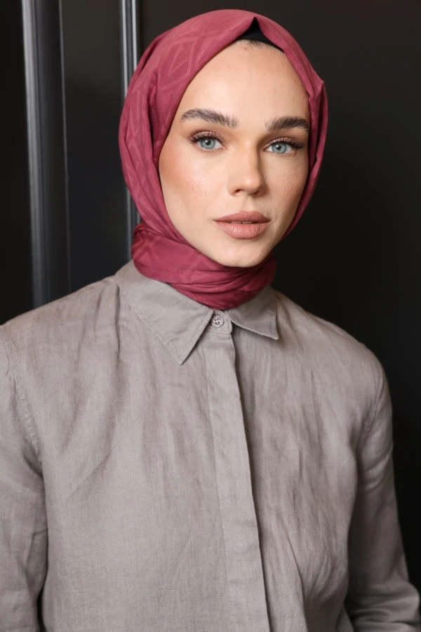 Mürdüm  Logo Desen Şal