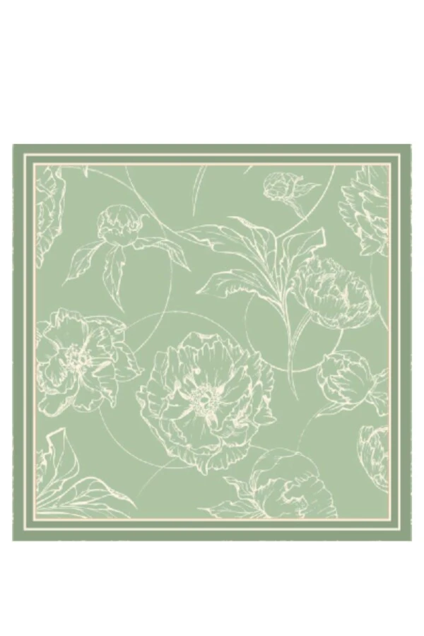 Vibran Floş viskon Eşarp / Çiğ Badem