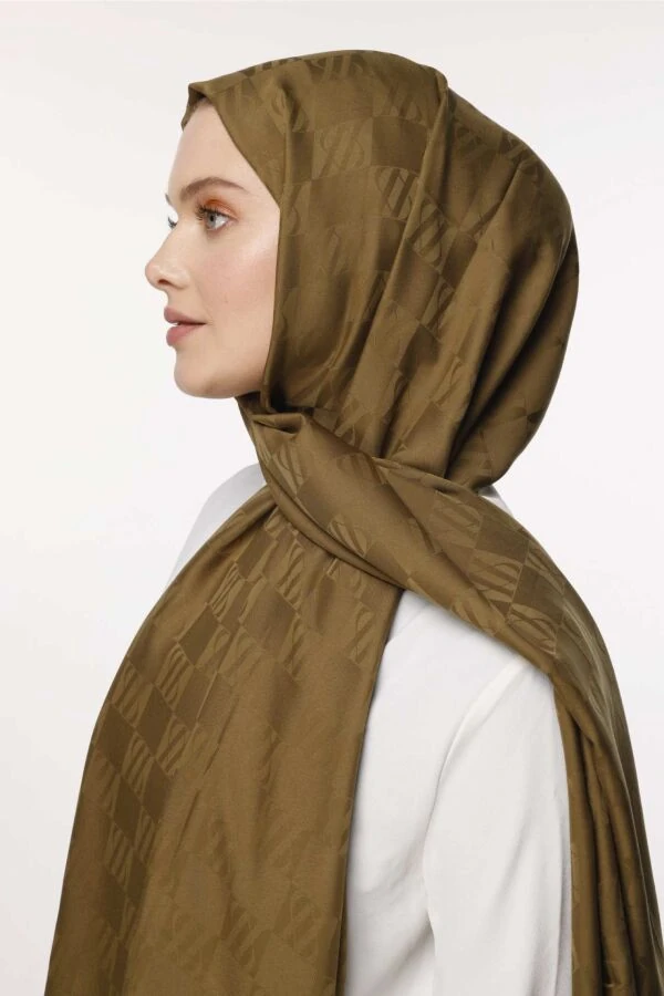 İcon Desen Şal / Asker Yeşili