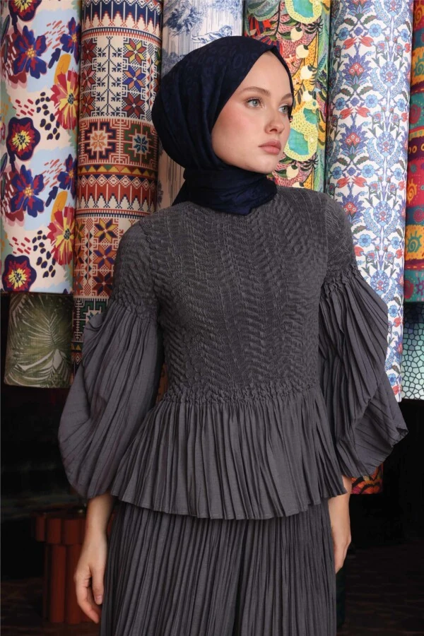 Leopar Desen Şal / Lacivert