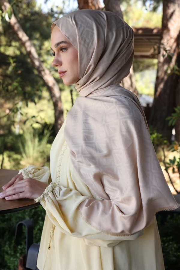 Fil Dişi  Logo Desen Şal