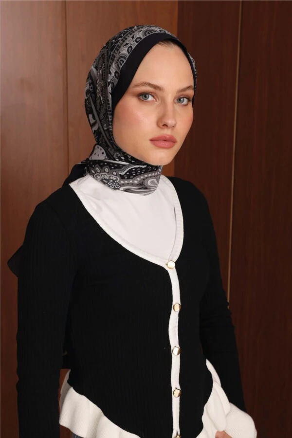 Black Floş Viskon Şal