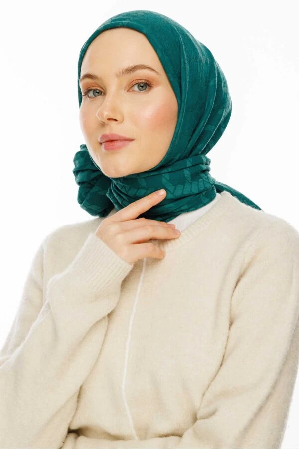 Zincir Desen Pamuk Şal / Yonca