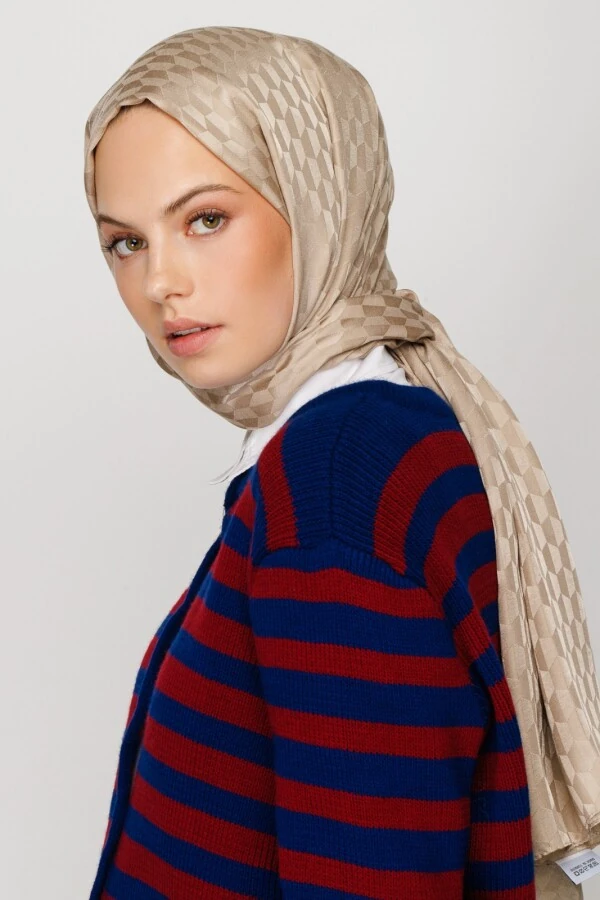 BAL BEJİ QOZA DESEN İPEKSİ JAKAR ŞAL