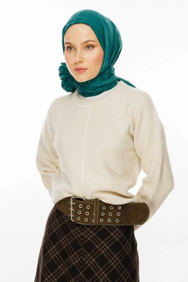 Zincir Desen Pamuk Şal / Yonca