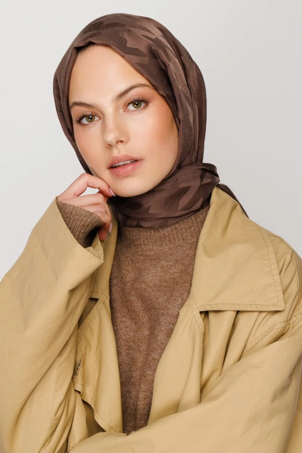 BADEMİ KAZAYAĞI DESEN İPEKSİ JAKAR ŞAL