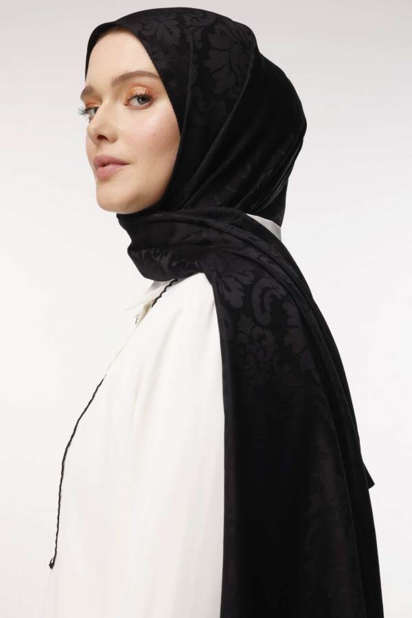 Brokar Desen Şal / Siyah
