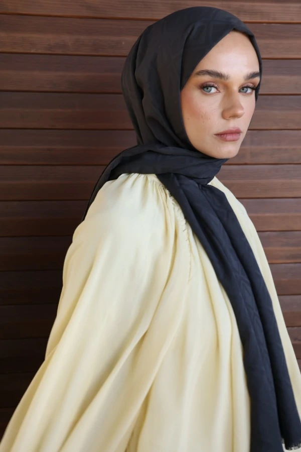 Antrasit  Logo Desen Şal