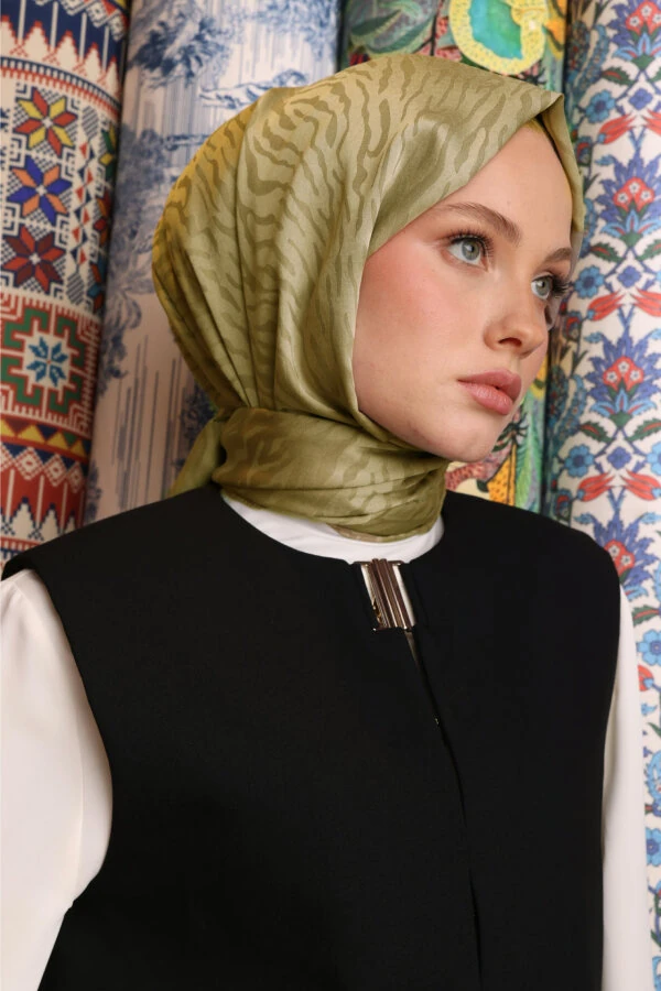 Zebra Desen Şal / Butter Yellow