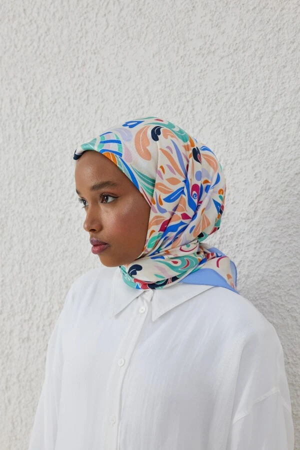 AURA DESEN İPEK EŞARP