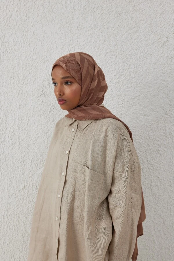 MOCHA BALIKSIRTI DESEN JAKAR ŞAL