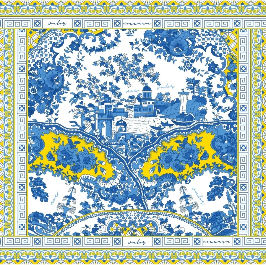 Cote De Azure Desen Eşarp