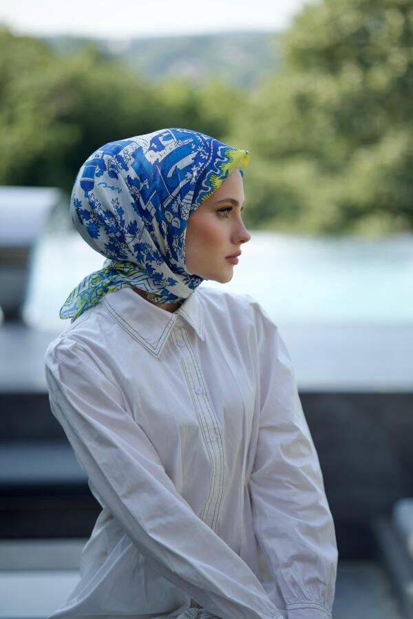 Cote De Azure Desen Eşarp