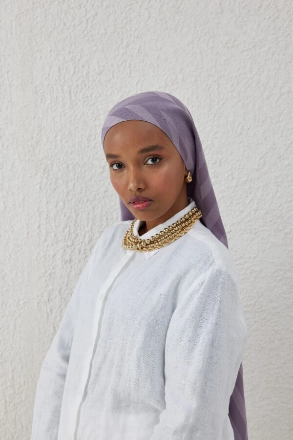 DEVE DİKENİ BALIKSIRTI DESEN JAKAR ŞAL