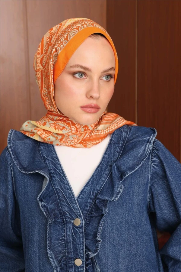 Amber Floş Viskon Şal