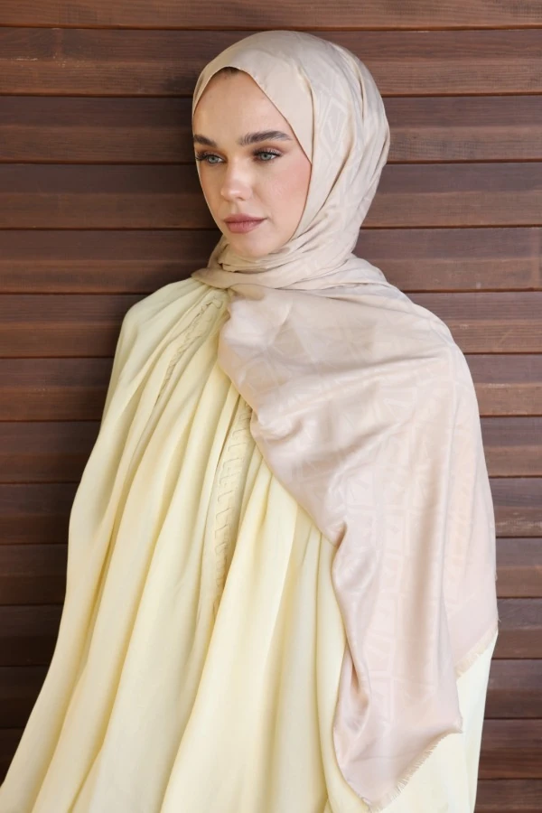 Fil Dişi  Logo Desen Şal