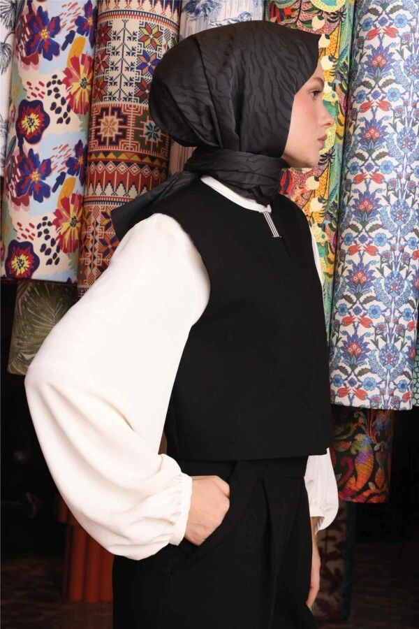 Zebra Desen Şal / Antrasit