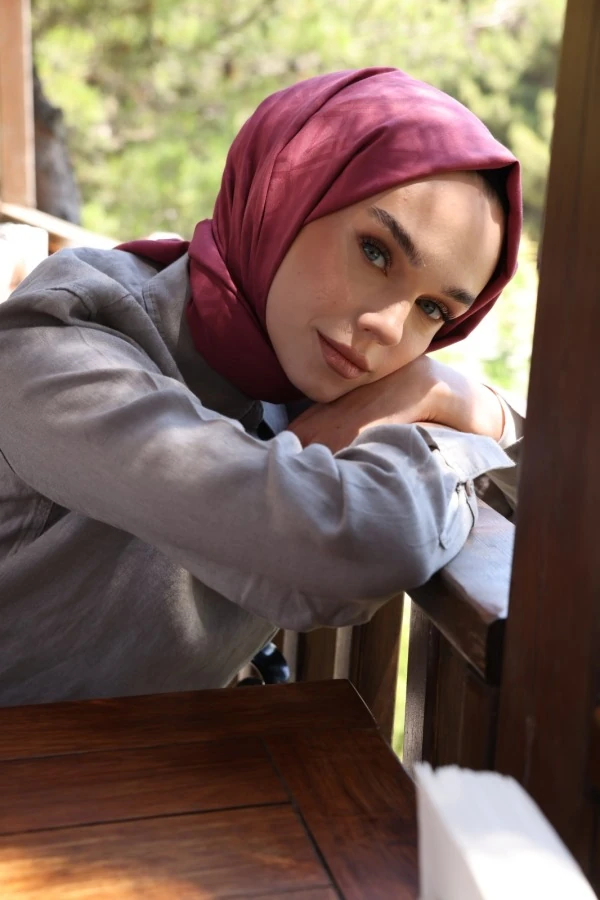 Mürdüm  Logo Desen Şal