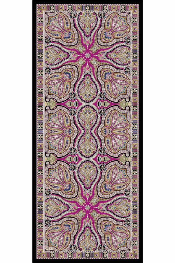 Rustik Desen Şal / Sümbül