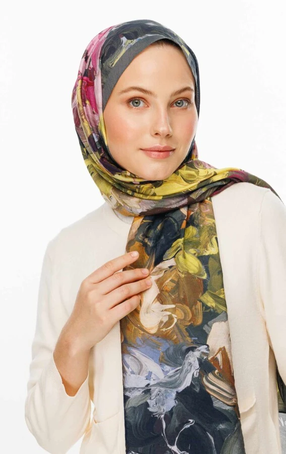 SOFİA DESEN PAMUK İPEK ŞAL