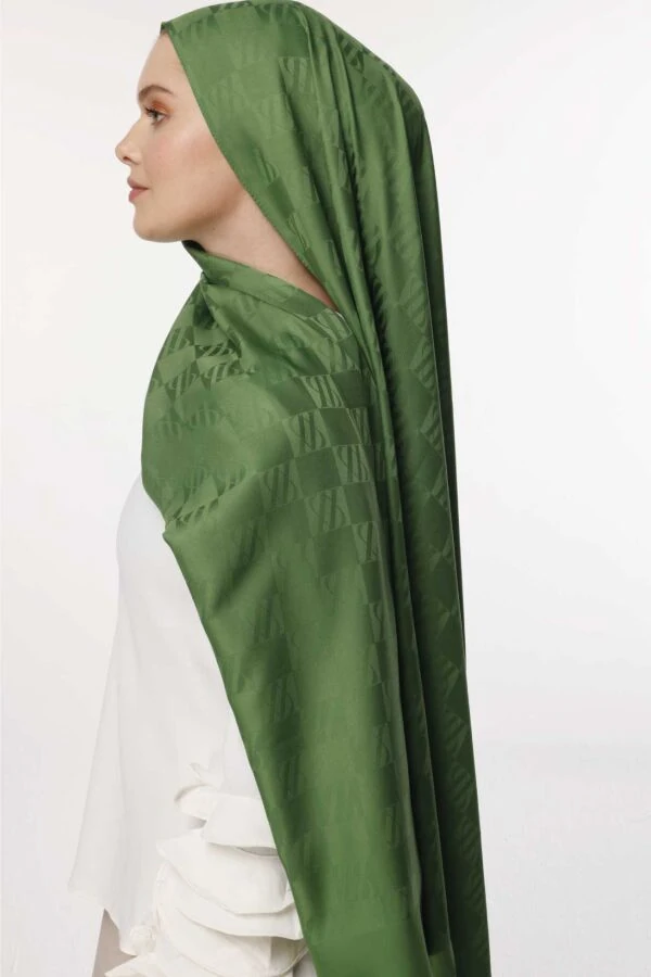 İcon Desen Şal / Enginar Yeşili
