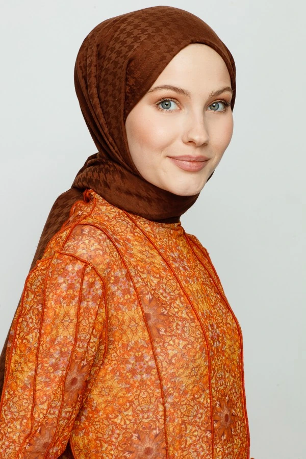 ÇİKOLATA KAHVE KAZAYAĞI DESEN ŞAL