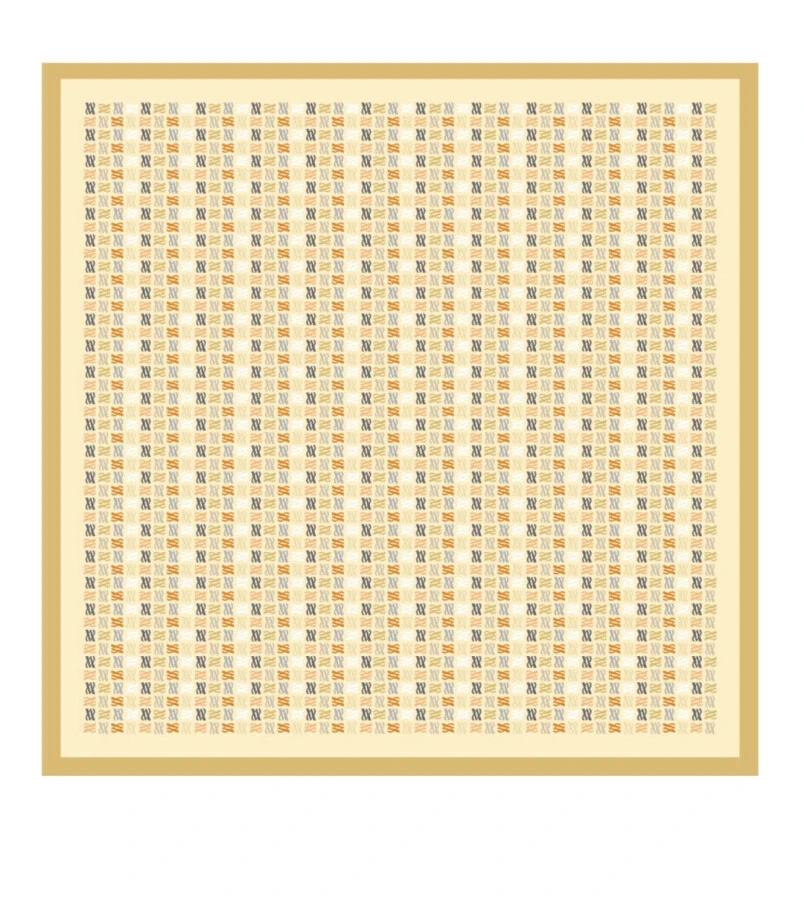 Floş Viskon Eşarp / Pastel Sarı