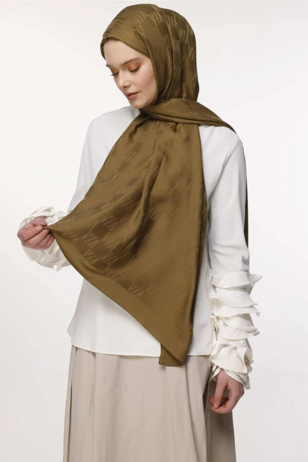 İcon Desen Şal / Asker Yeşili