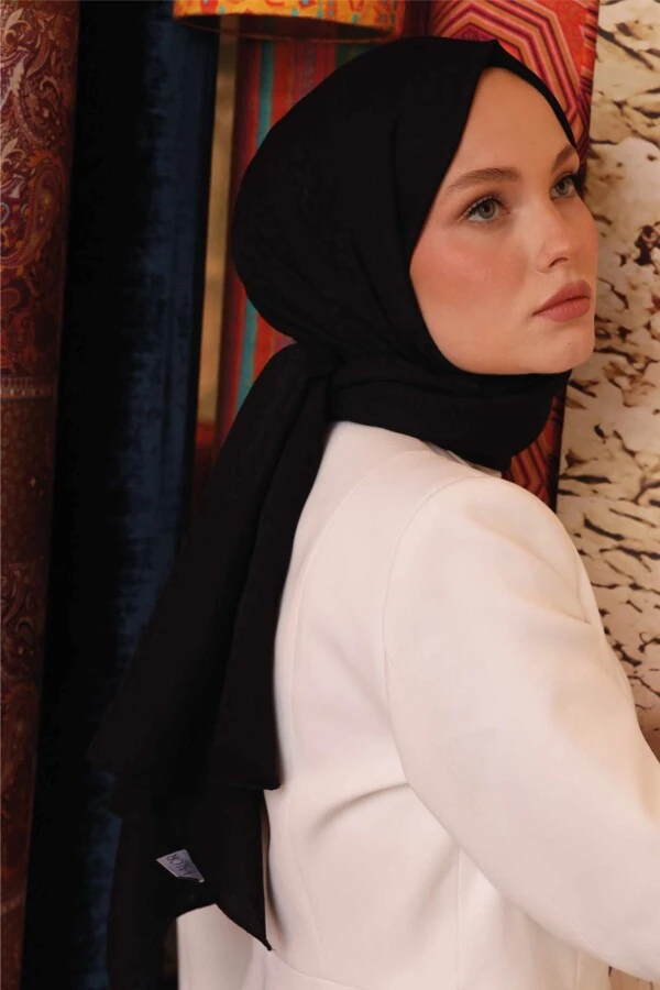 Leopar Desen Şal / Siyah