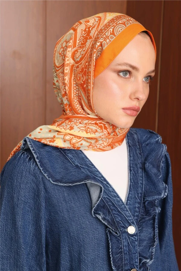 Amber Floş Viskon Şal