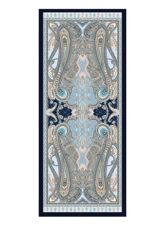 Clematic Blue Floş Viskon Şal