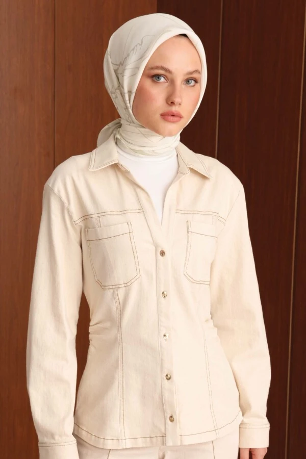 Silence Floş Viskon Eşarp / Çağla