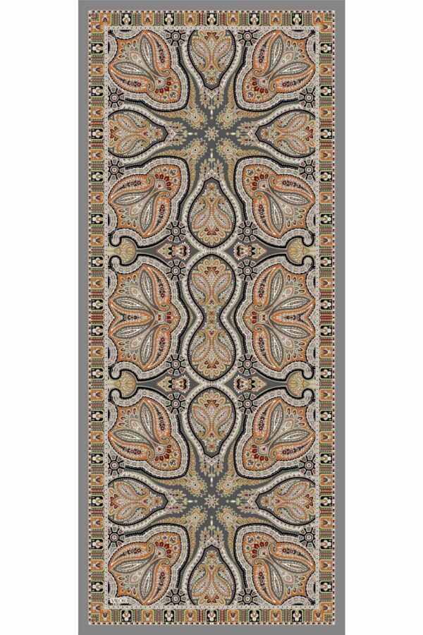 Rustik Desen Şal / Çakmak Gri