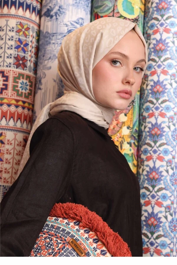 Leopar Desen Şal / Fil Dişi