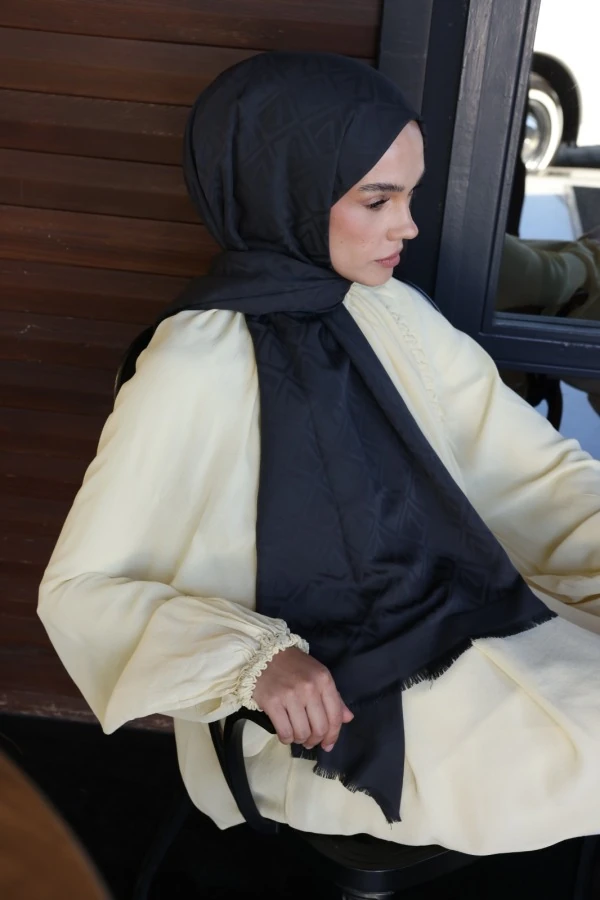 Antrasit  Logo Desen Şal