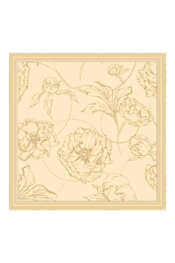 Giallo floşViskon Eşarp / Defne Yaprağı