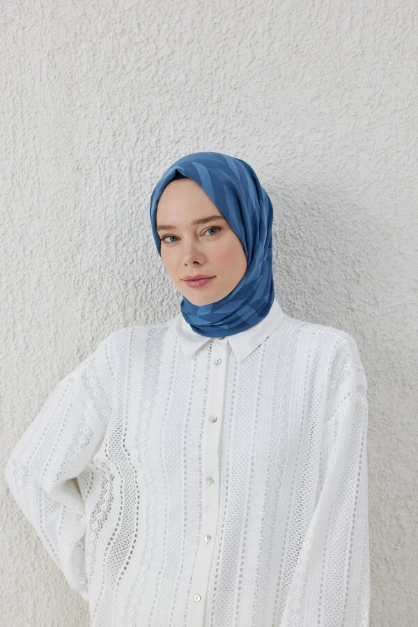 OZALİT BALIKSIRTI DESEN JAKAR ŞAL