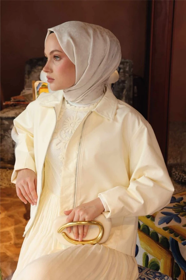 Leopar Desen Şal / İnci Tozu